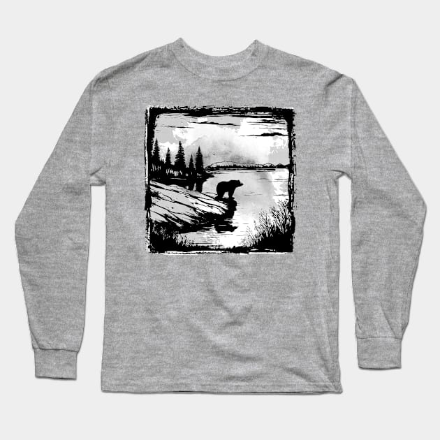 Wild and Bear Long Sleeve T-Shirt by Bongonation